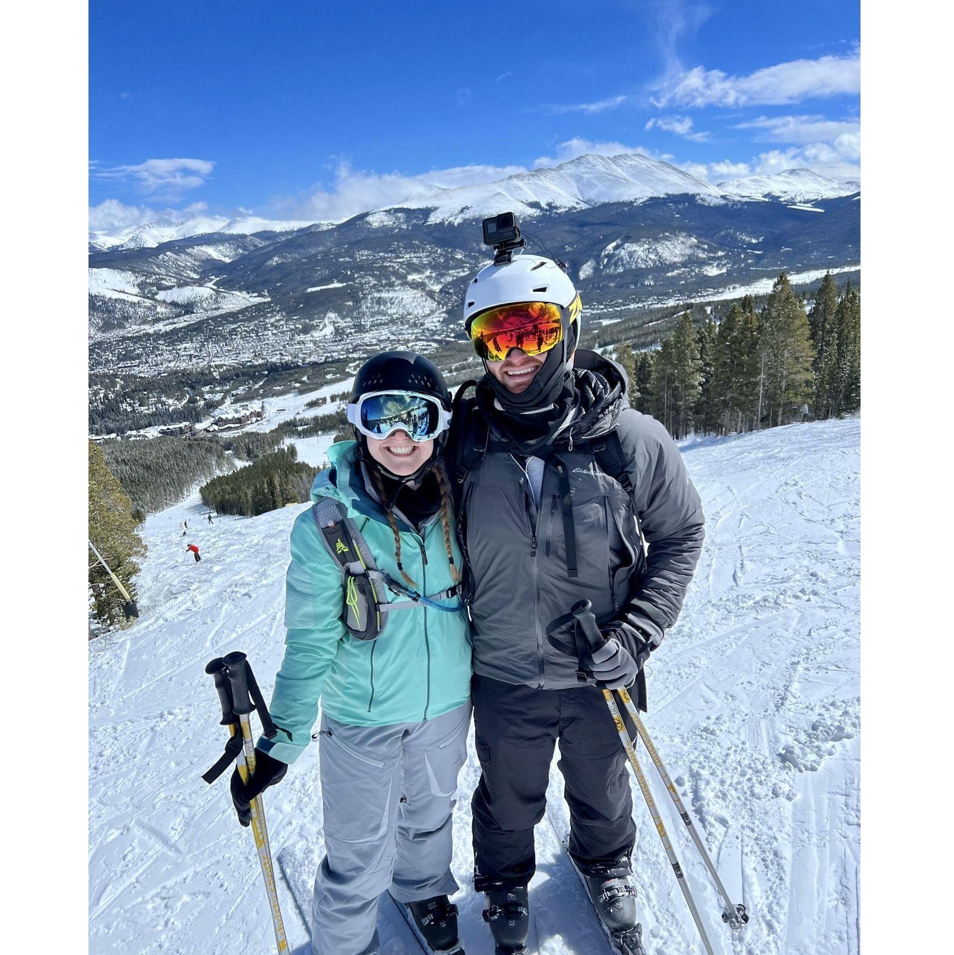 March 11th, 2023 - Ski trip to Breckenridge with friends! Tumbled down some moguls but loved the views!