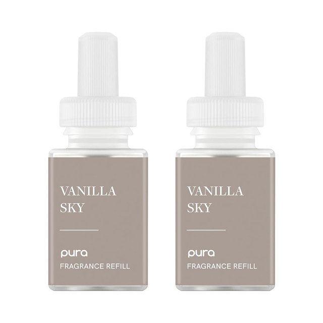 Pura Home Scent Refill - Smart Home Air Diffuser - Hours of Luxury Fragrance per Refill - Clean & Safe Pura Diffuser Refills - Vanilla Sky (2 Pack)