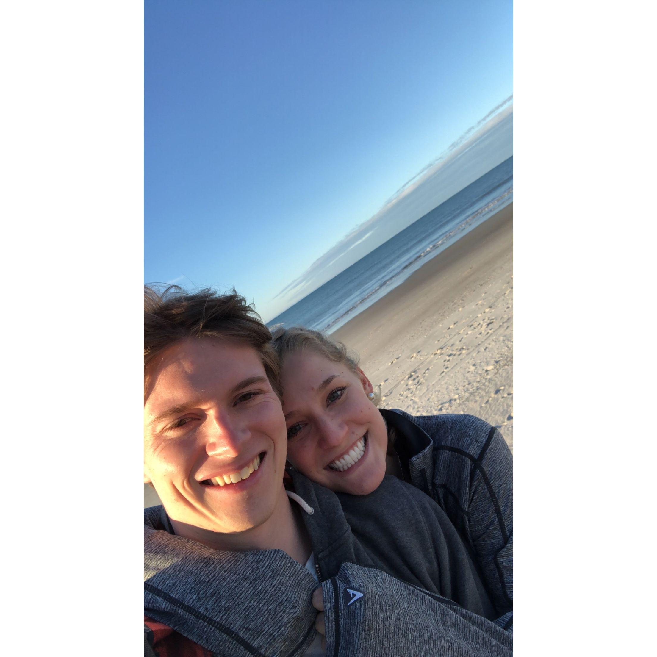 Paul and Madeline a year into dating - the start of the COVID-19 pandemic