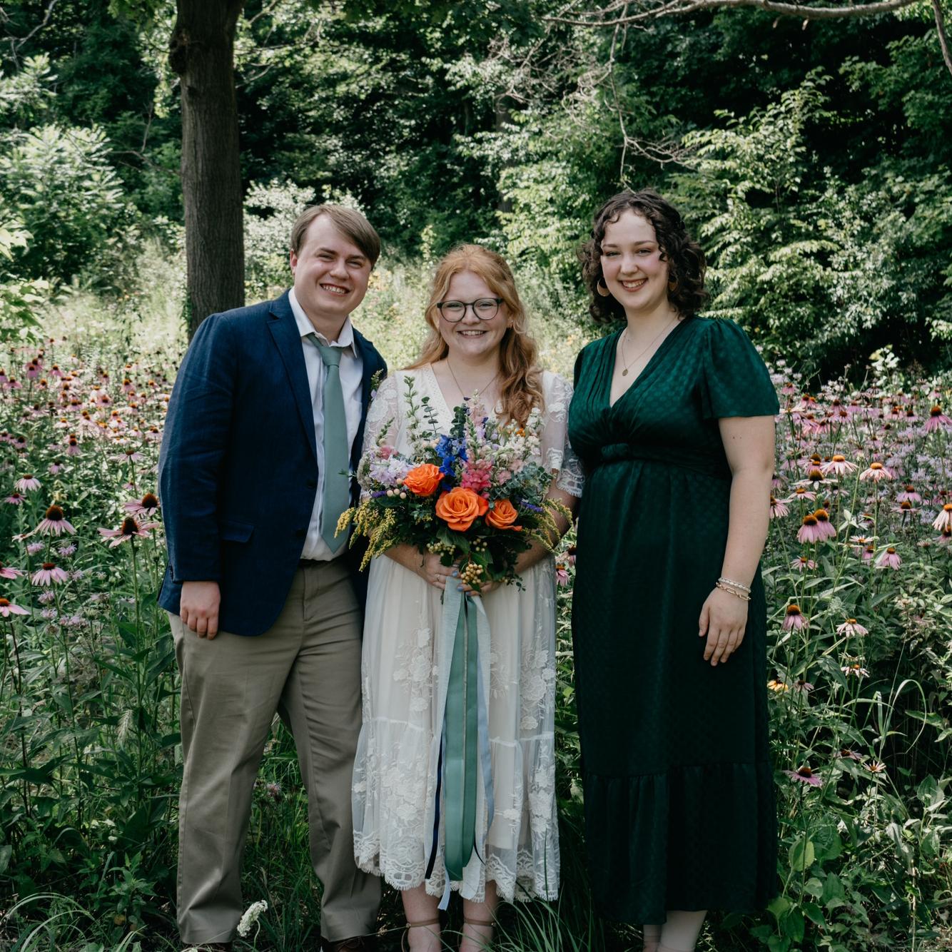 Our officiant and friend, Leika.