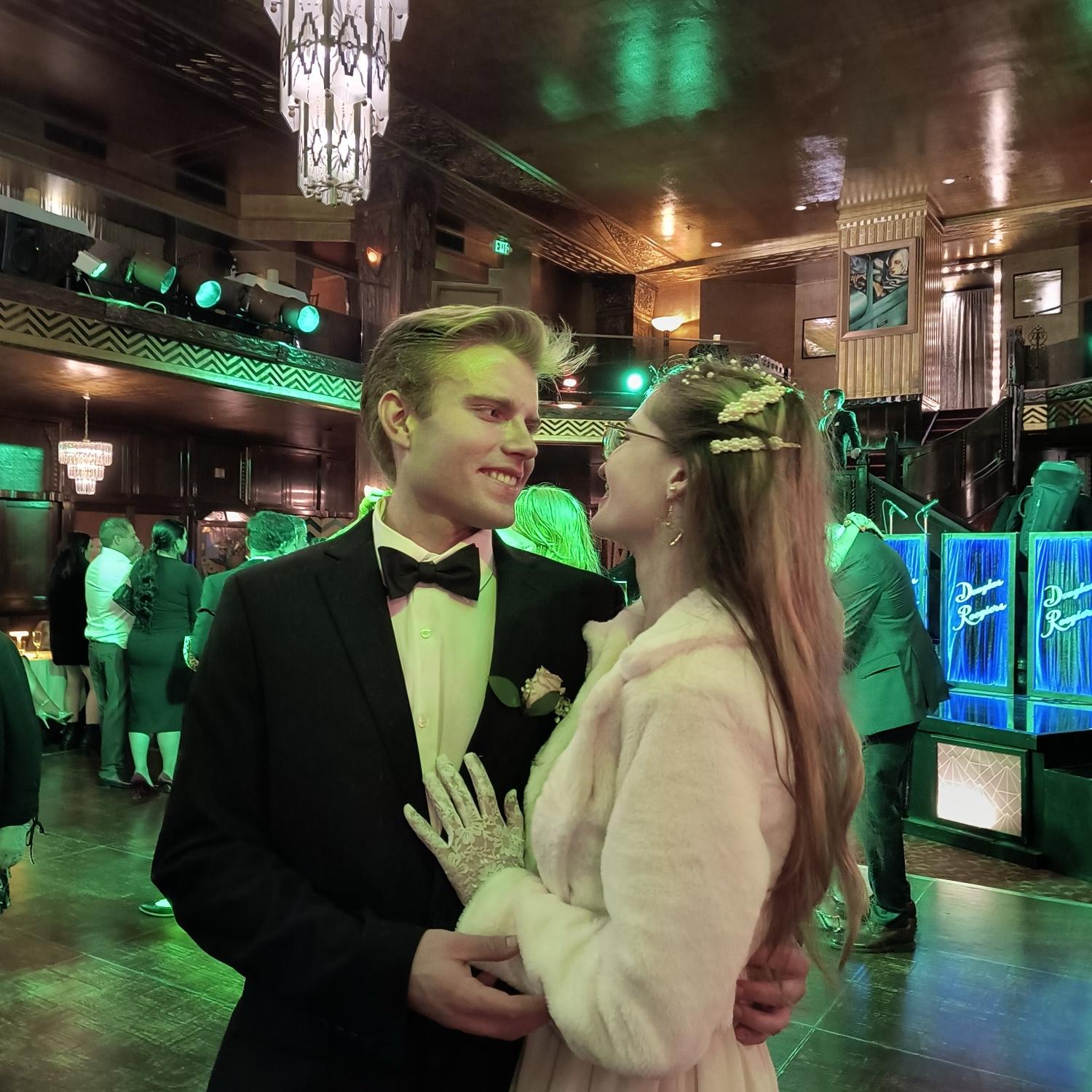 People always said to me, “Look at the way he looks at you”! You really can see it 🥹 -Emilia

Our first time together at the Cicada Club in LA