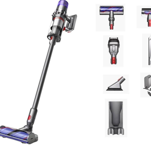 Dyson V11 Origin Cordless Vacuum, Nickel/Blue (Renewed)