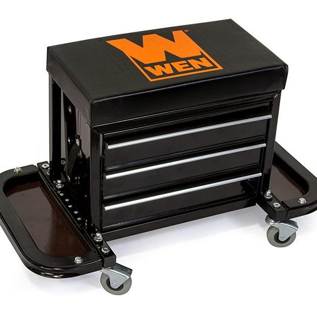WEN 73015 Garage Glider Rolling Tool Chest Seat