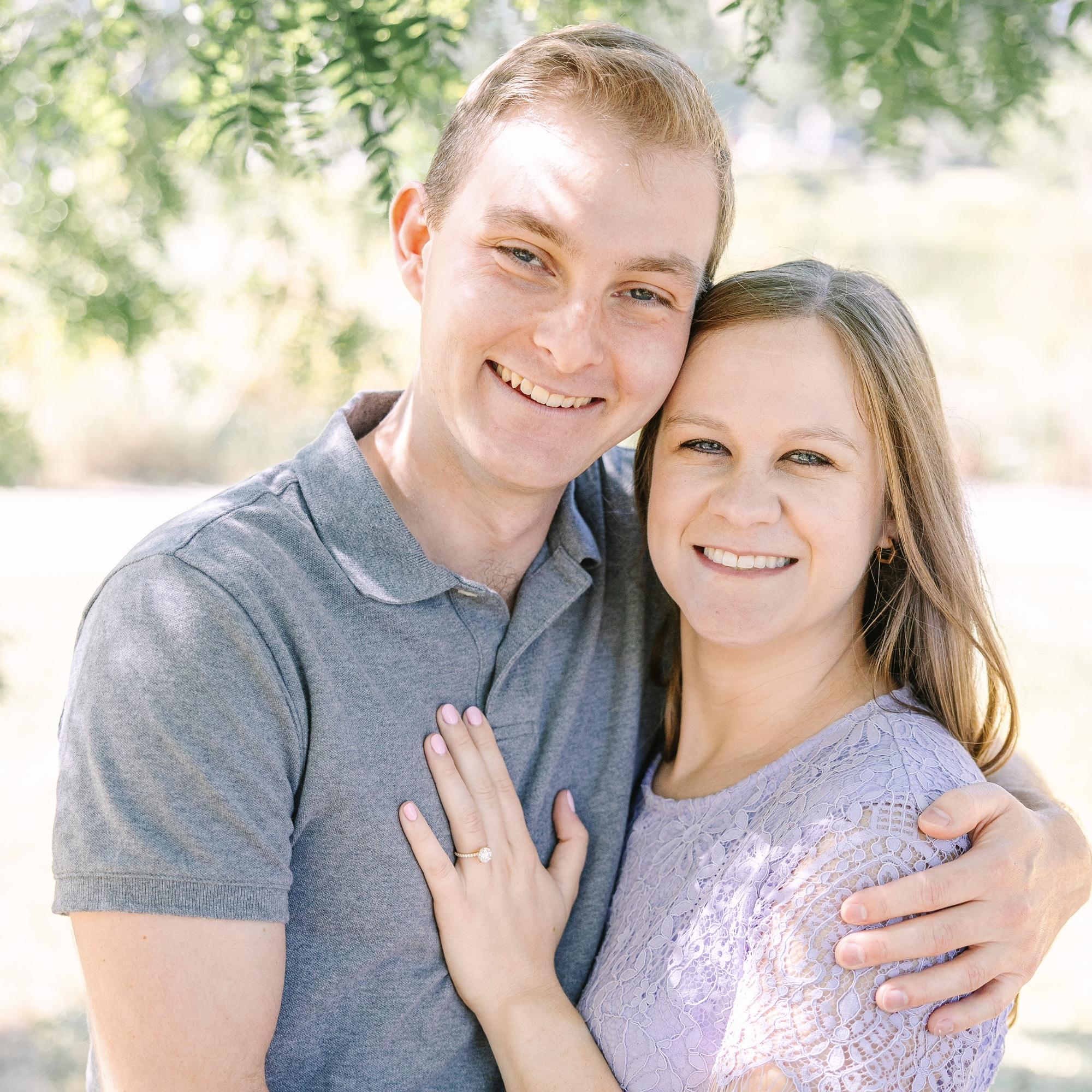 A walk in the park on our engagement shoot!