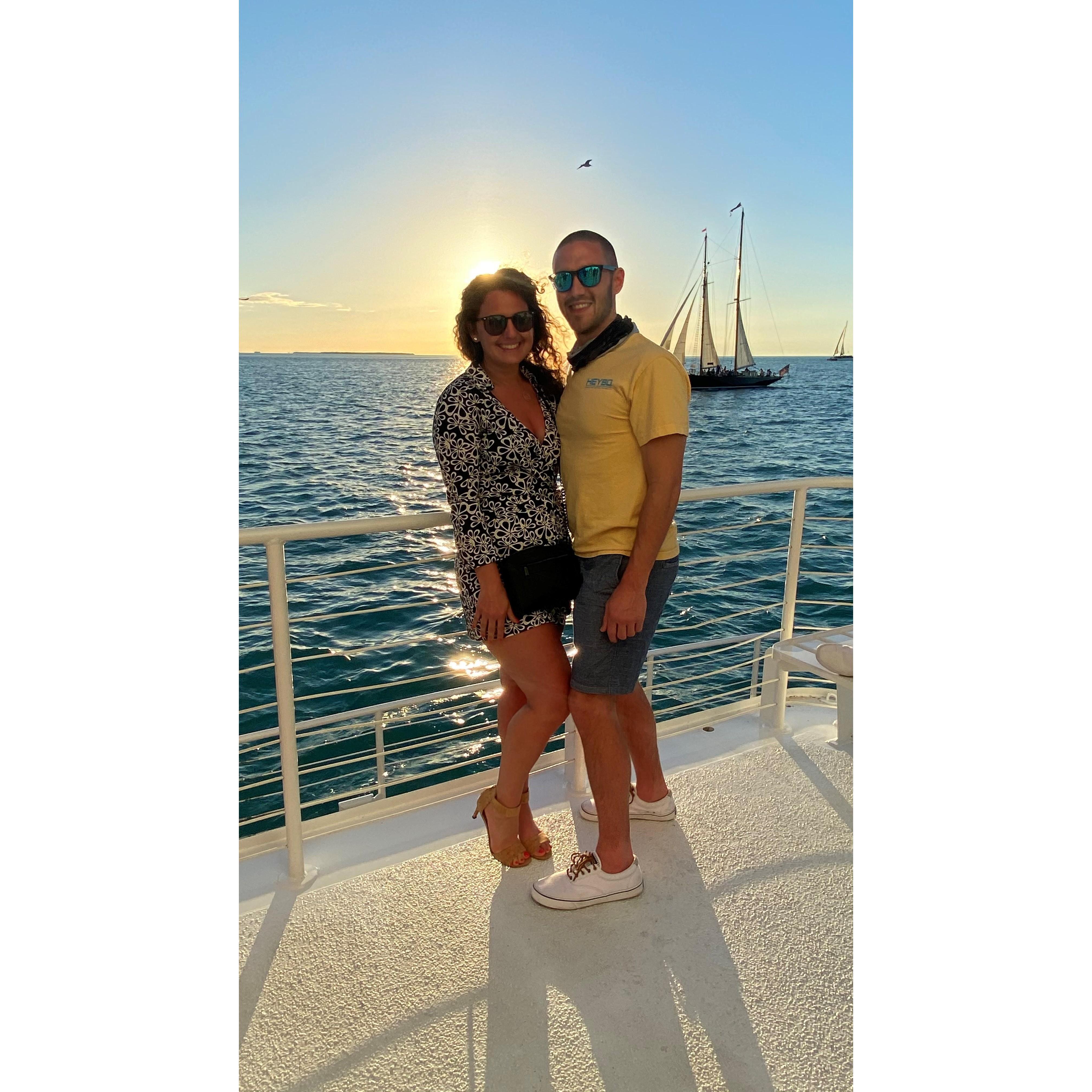Sunset cruise in Key West