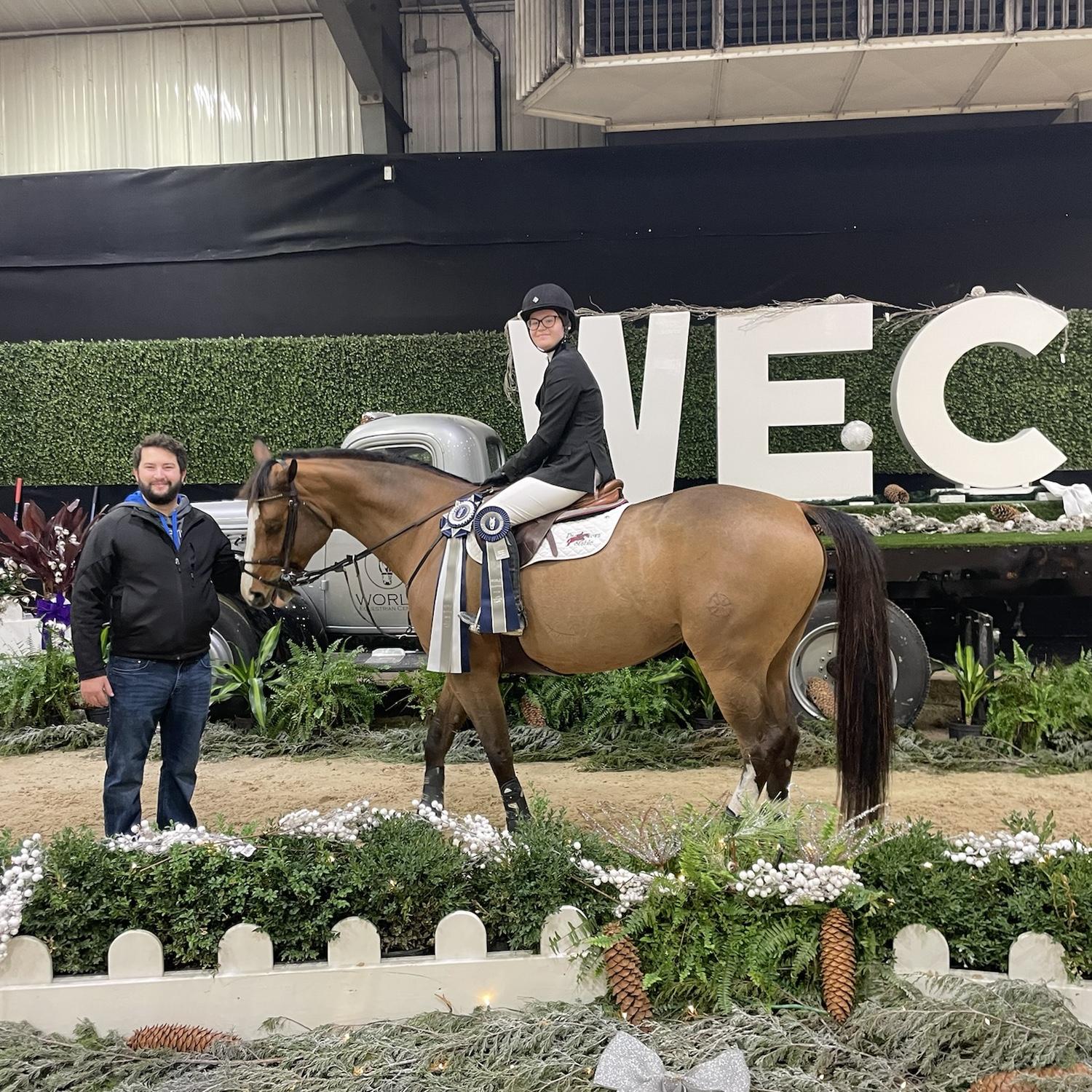 Kyle's first horse show.