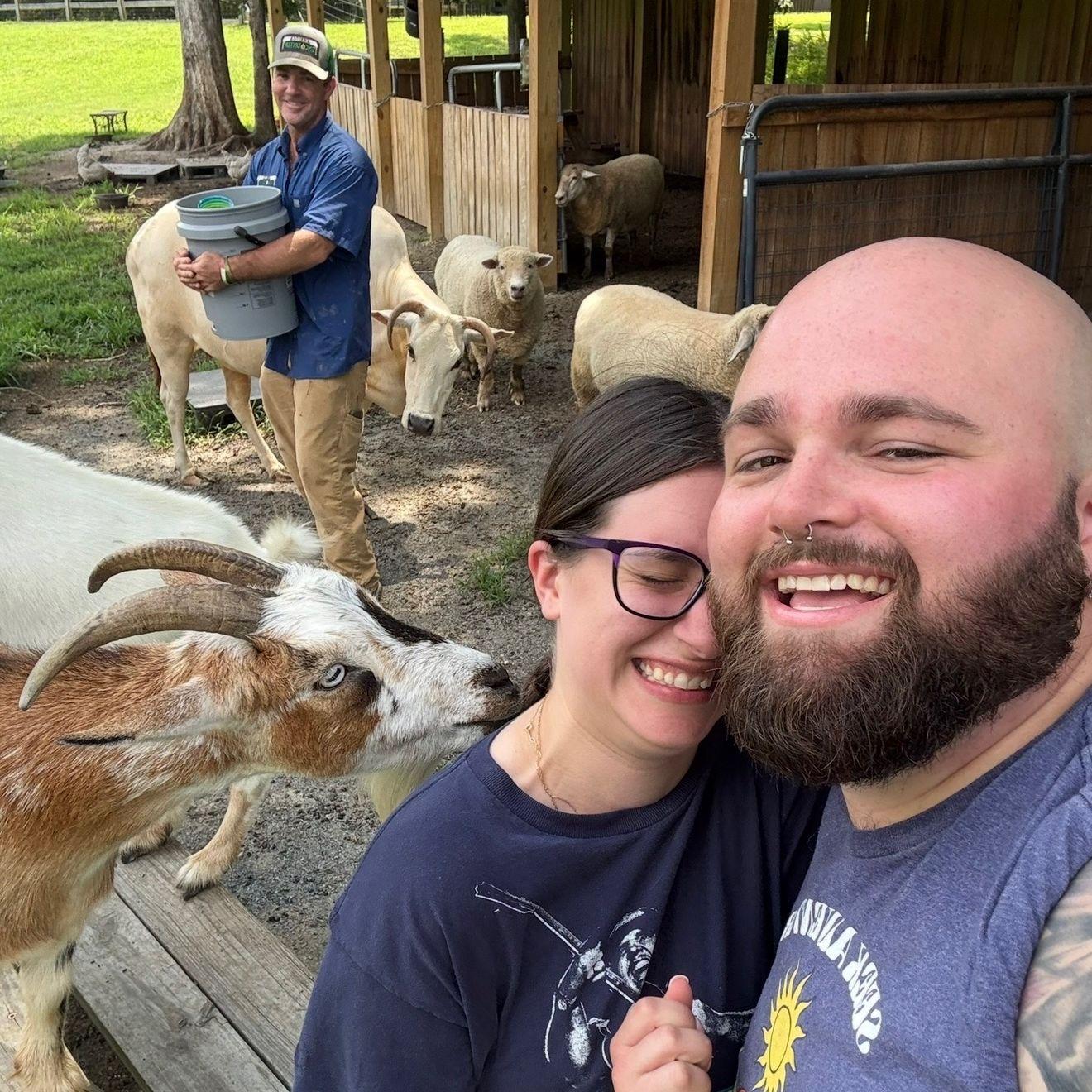 Tati's first time on a farm