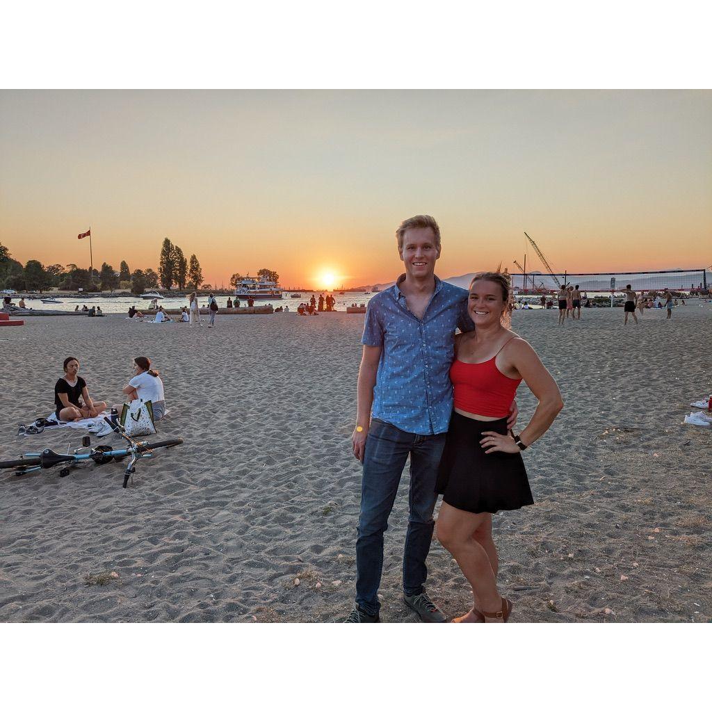 Erik's first trip out of the country to Vancouver, Canada