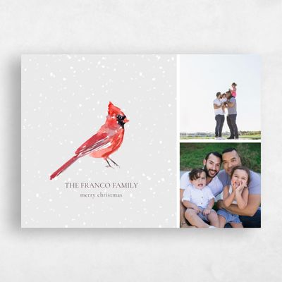 Grey Holiday Card - Carson