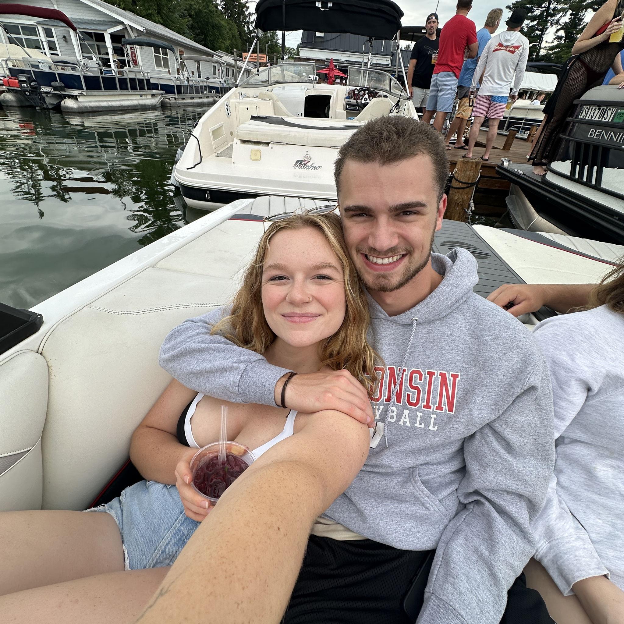 Our first fourth of July together spent in Waupaca, WI with family! Mocktails only though because we were in the thick of finishing the 75 hard challenge together!