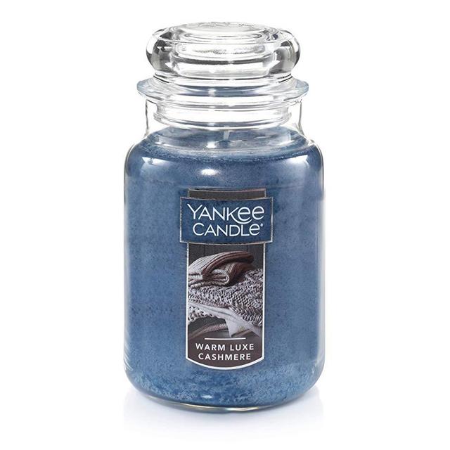 Yankee Candle Warm Luxe Cashmere Scented Premium Paraffin Grade Candle Wax with up to 150 Hour Burn Time, Large Jar