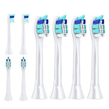 Replacement Toothbrush Heads for Philips Sonicare ProtectiveClean 4100 5100 6100 Gum Health Toothbrush, 8 Packs
