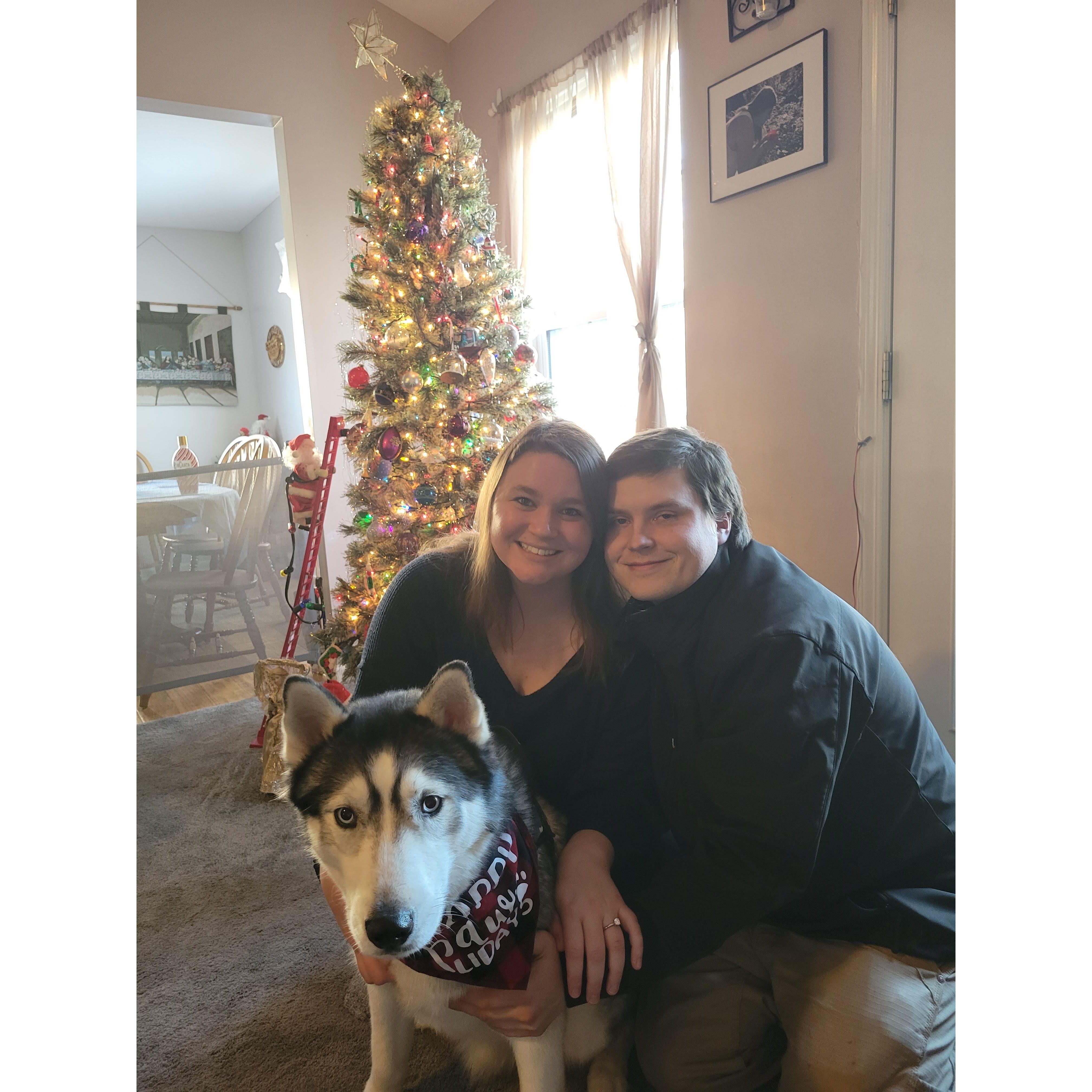 This is when we told our families that we were engaged!