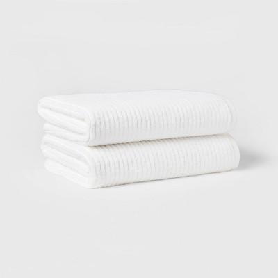 Quick Dry Ribbed Bath Towel Set - Threshold™