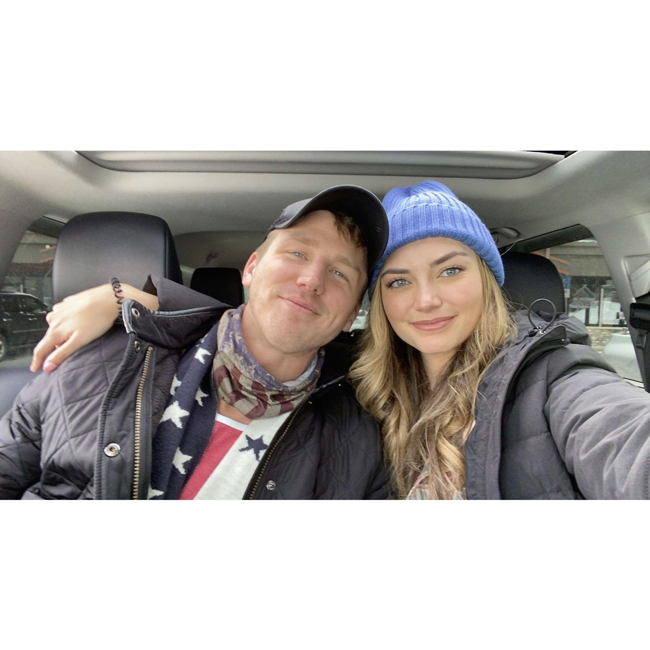 Our first trip ever together! We met in Denver CO and drove to breckingridge to have a romantic valentines day together.