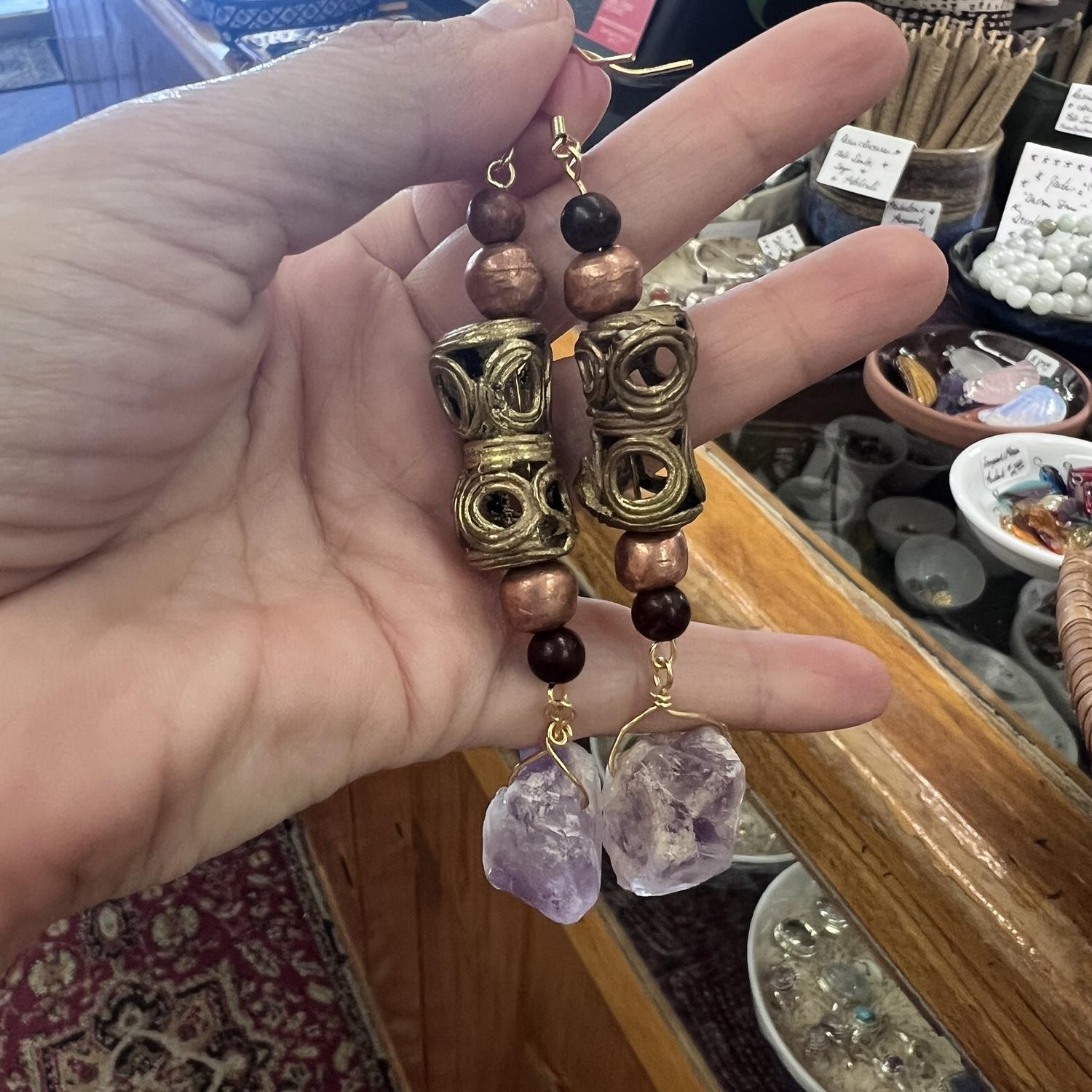 I made my own wedding earrings