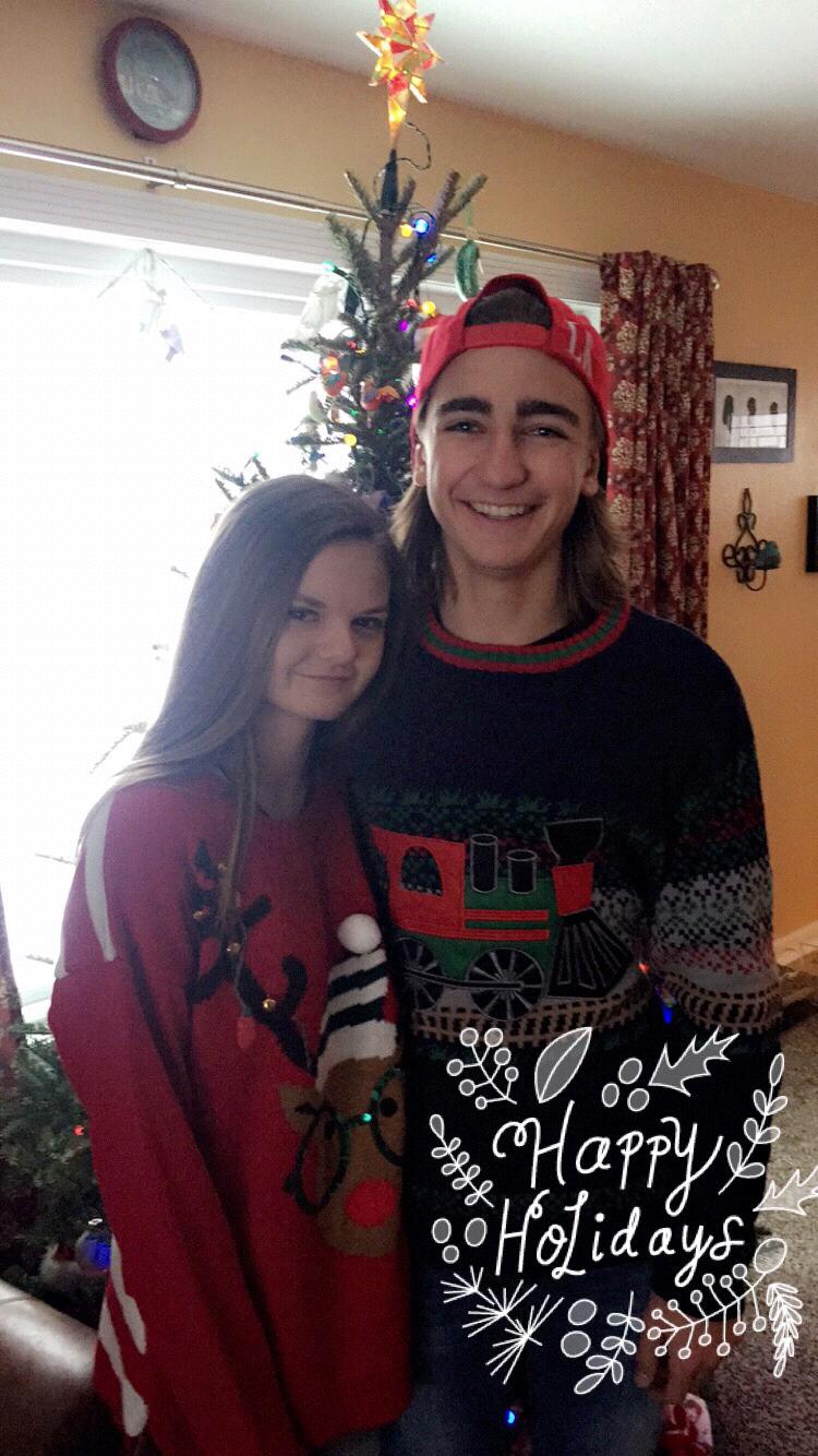 Our Ugly Christmas Sweaters. December of 2016