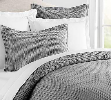 Honeycomb Duvet Cover - King (Light Gray)