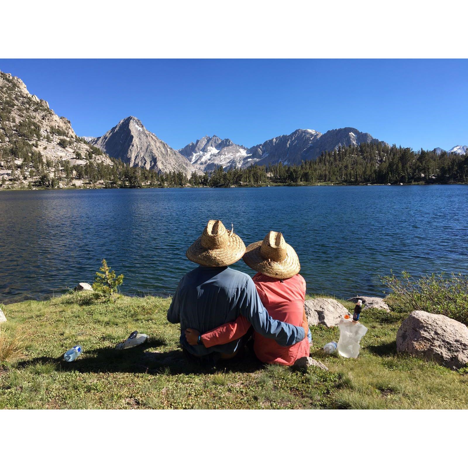 Bullfrog Lake, somewhere outside of Bishop, soaking it all in.