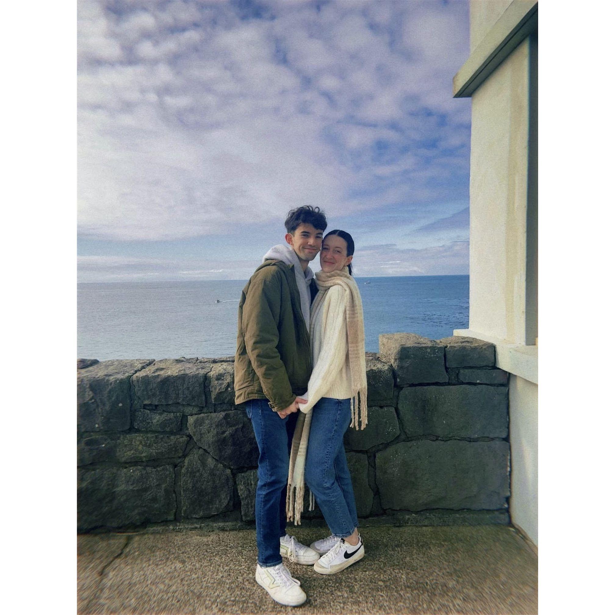 Newly engaged and glowing!