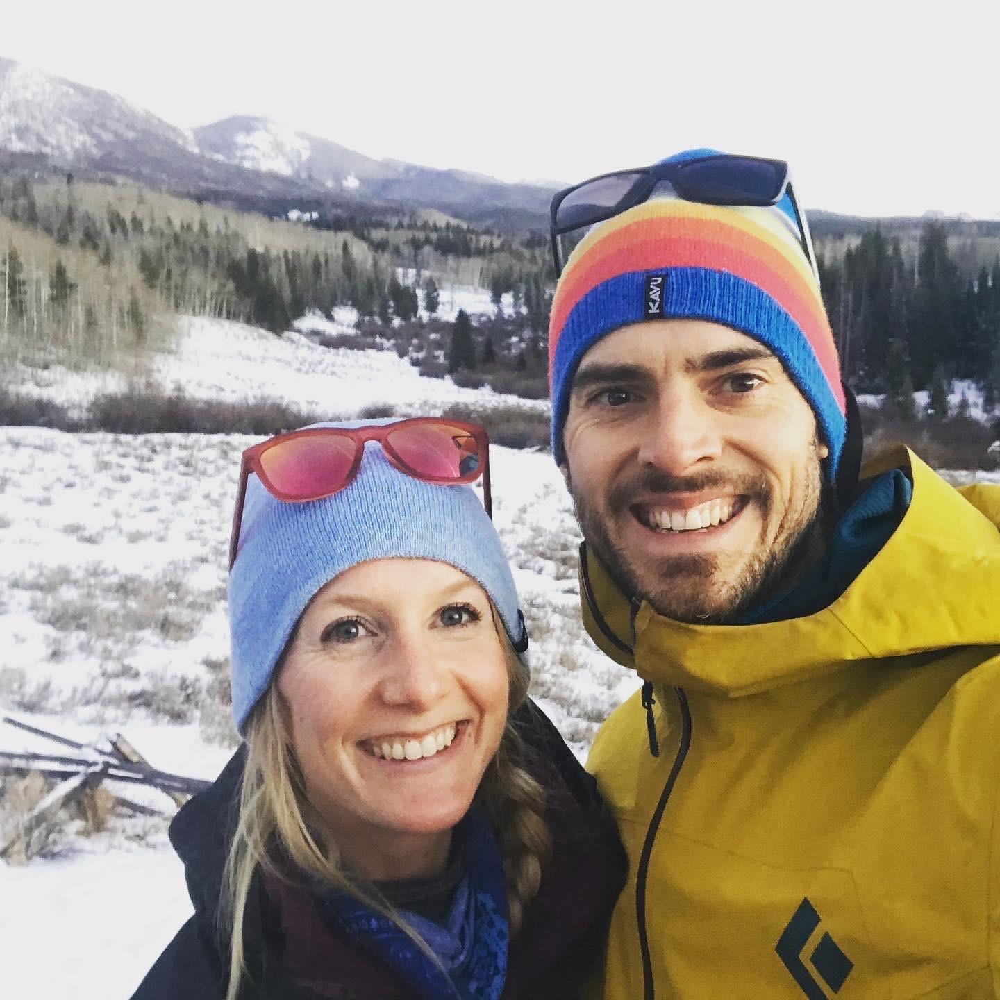 Skinning to a yurt for Kim's birthday (the first of many to be spent together!)