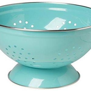 Now Designs Metal Colander, 3-Quart, Turquoise