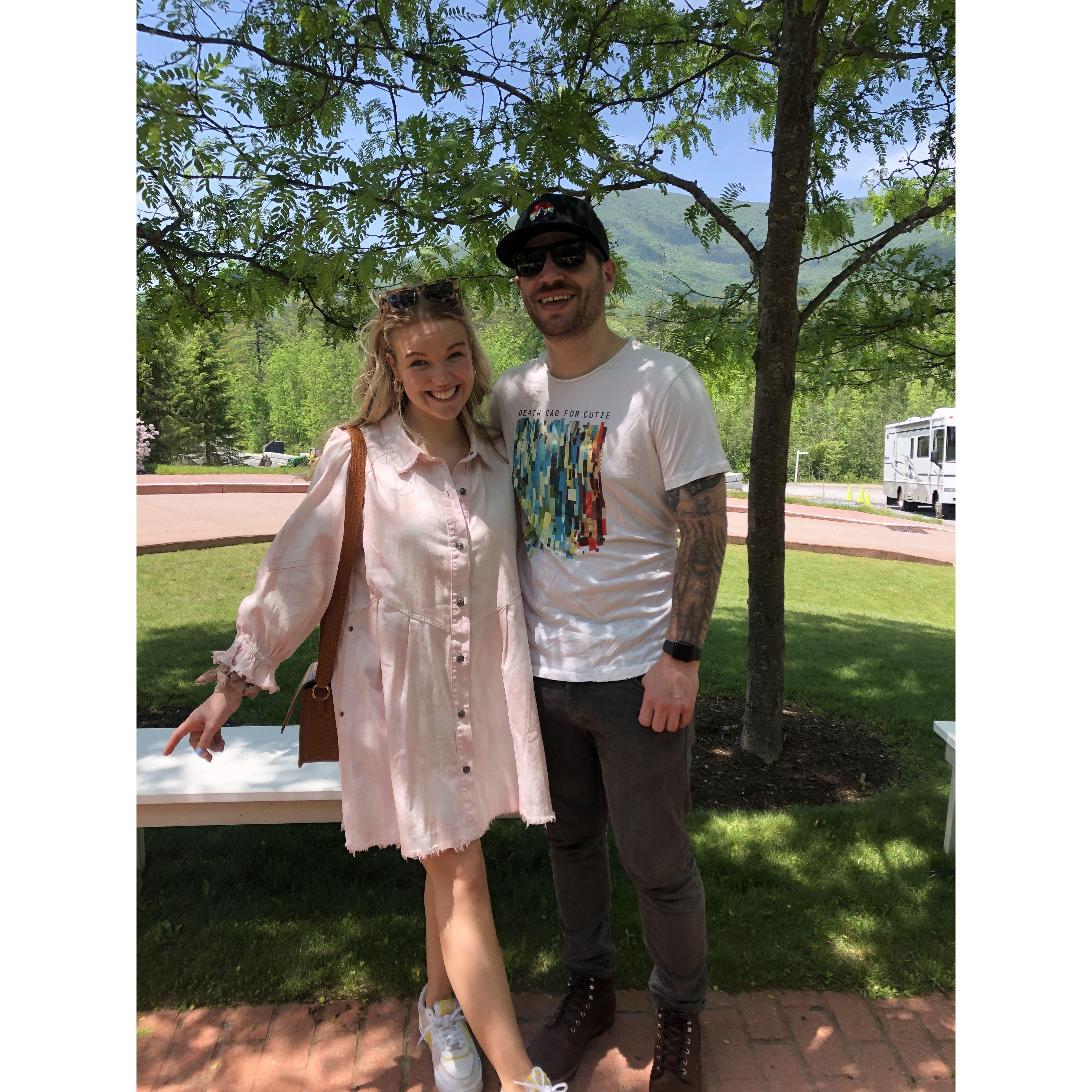 Firs trip to Manchester, VT. Just months before they would be back for the big engagement! 