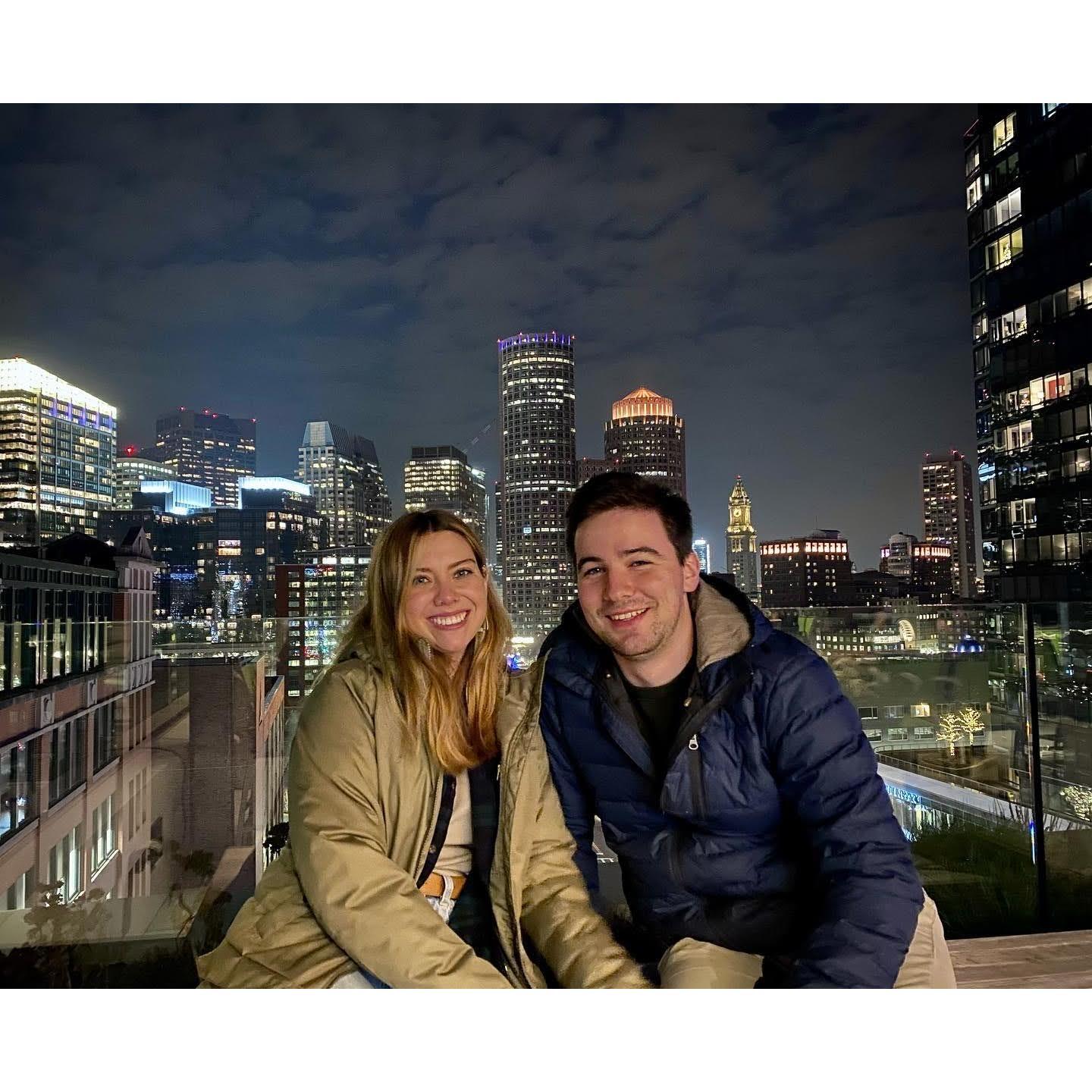 Moving to Boston and enjoying the skyline.