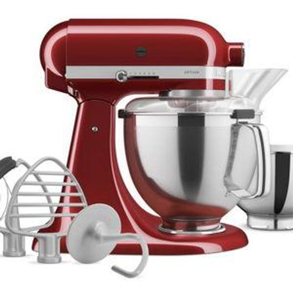 Artisan® Series 5 Quart Tilt-Head Stand Mixer with Premium Accessory Pack - Candy Apple Red | KitchenAid US