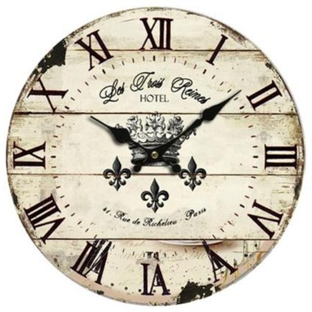 Grazing 12" Wooden Round Home Decoration Wall Clock