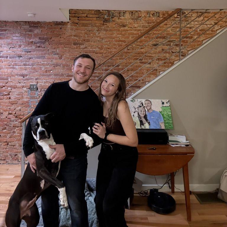 Trying to take a date night pic but Kiska wanted to be involved