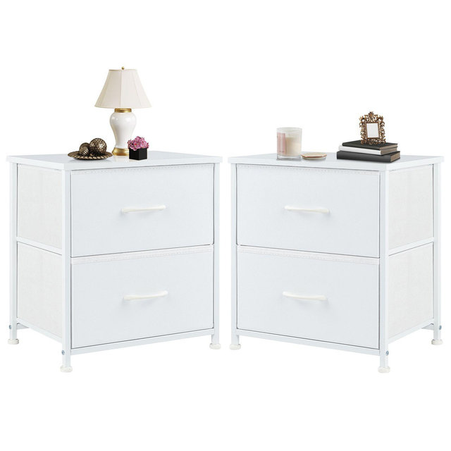 Sweetcrispy 2 - Drawer Nightstands Set of 2- White