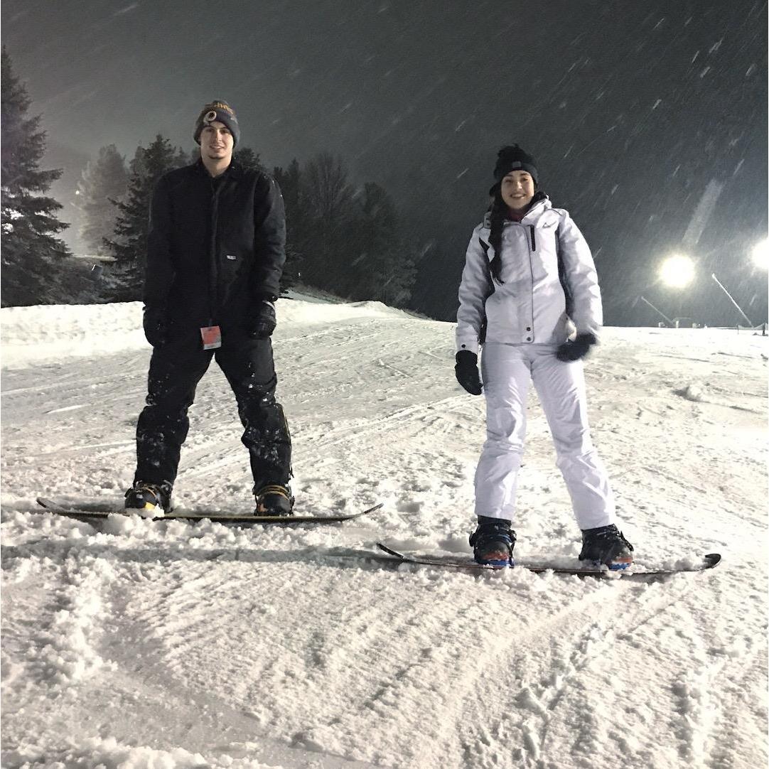 First time snowboarding - Christmas 2017