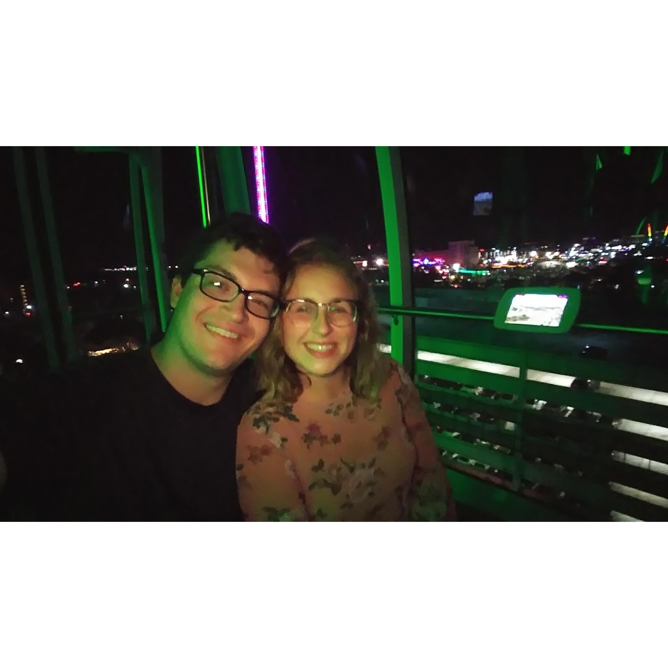 At the ICON Ferris wheel in Orlando!