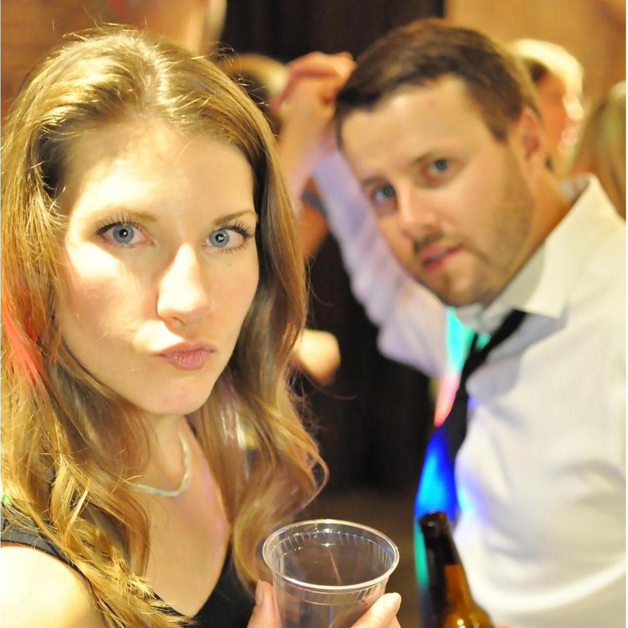 The night we met...cutting a rug on the dance floor