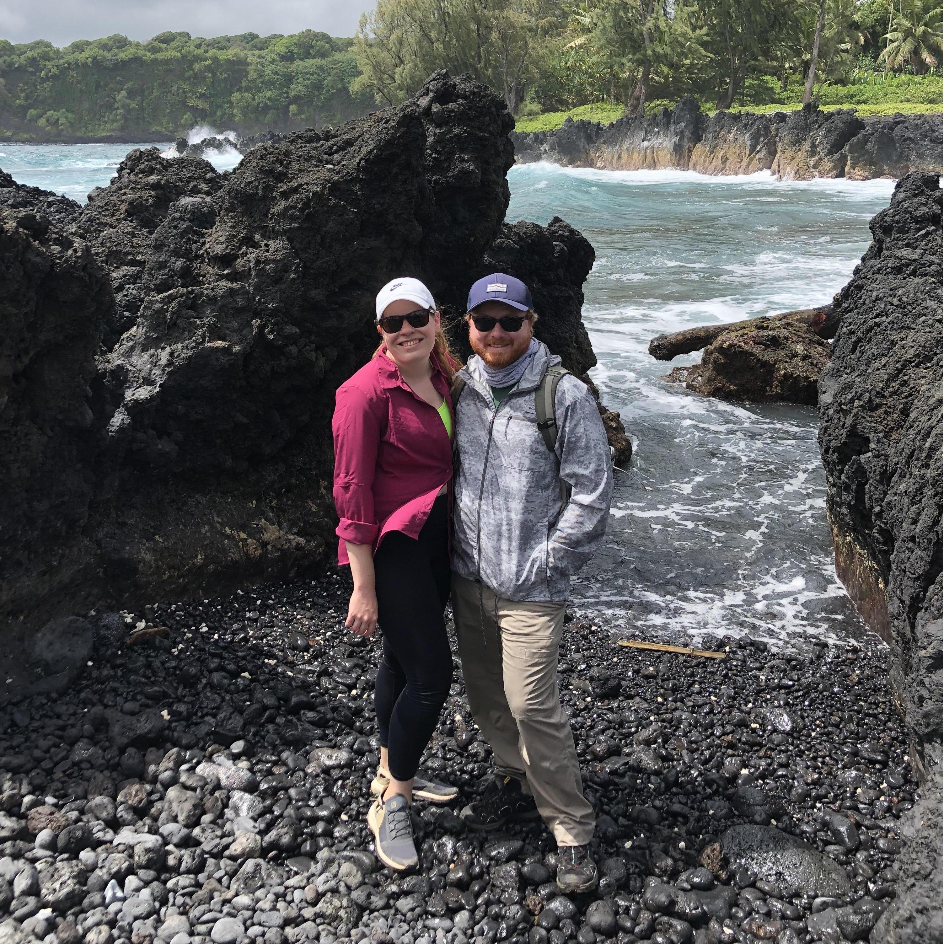 Hiking along the Road to Hana in Hawaii, summer of 2021