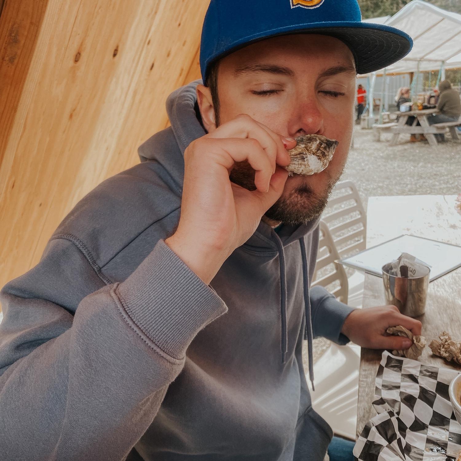 Mitchell's first oyster