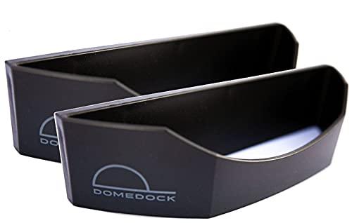 The ORIGINAL DomeDock! American, patented, Wall Mount Hat Rack 25 Ball Cap Storage. Compact Hat Organization System. Made and Shipped in USA. (2-Pack, Black)