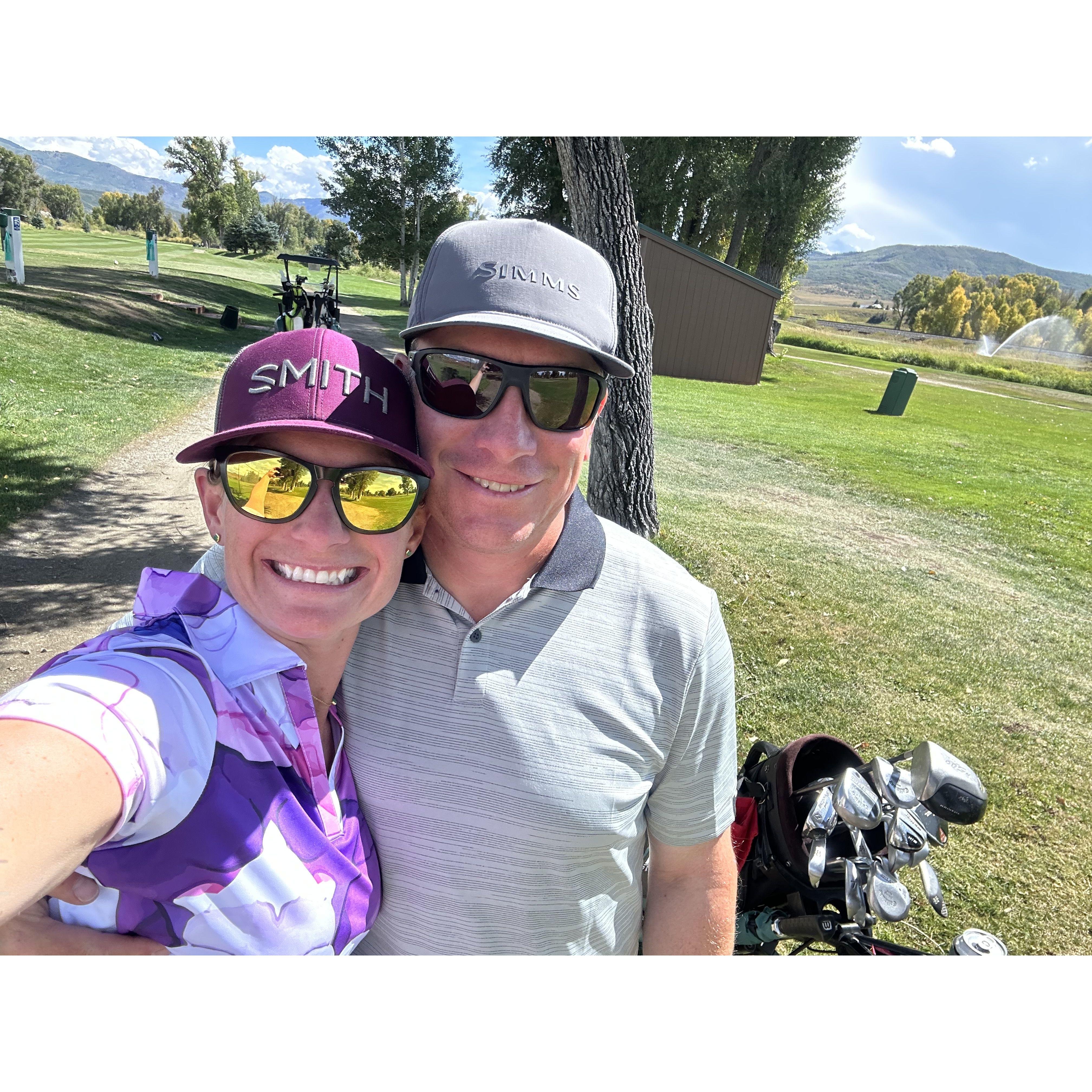 Golfing