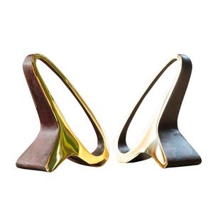 Brass Bookends N.3 by Carl Aubock