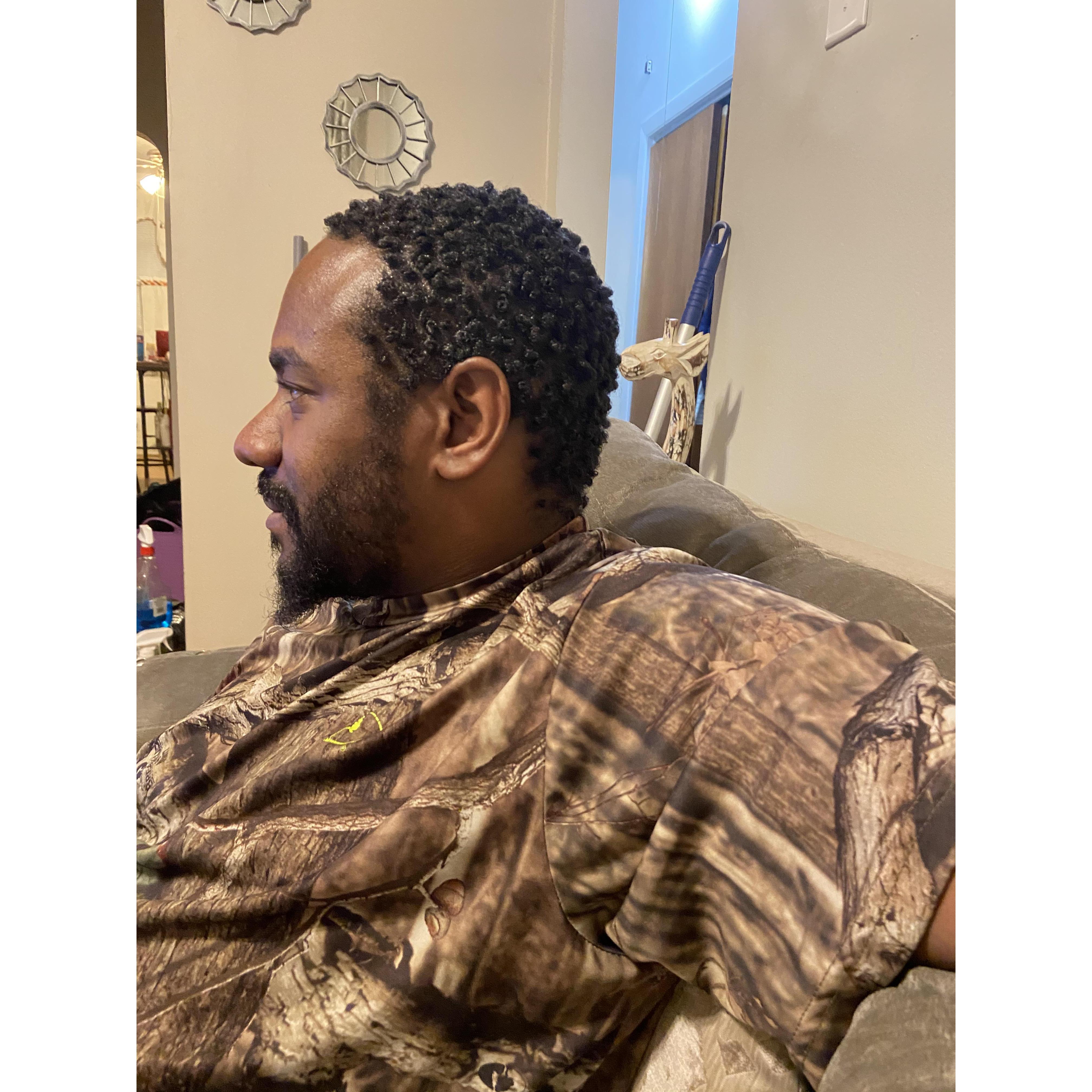 Pandemic Hair Growth... yeah we tried the twist.. ;)