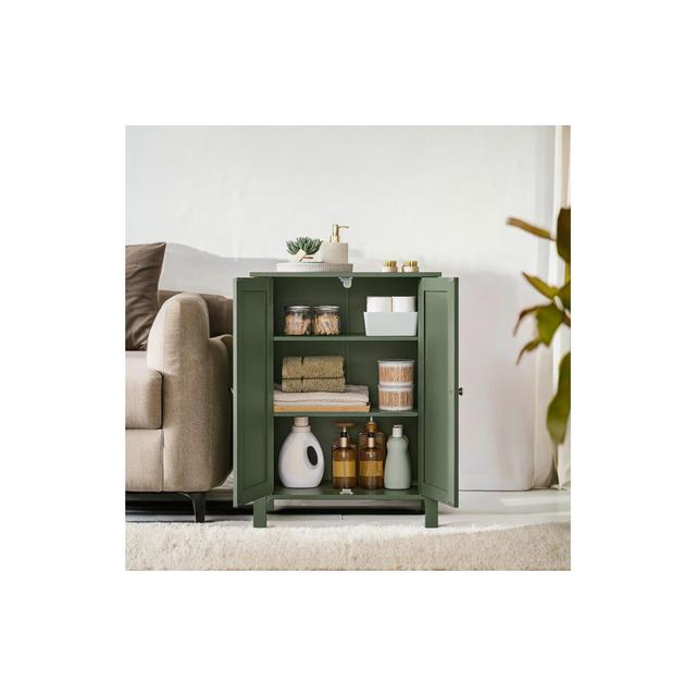 Small Bathroom Storage Cabinet Fits Perfectly £¬Pedestal Sink Storage Cabinet £¬Bathroom Floor Storage Cabinet with 2 Adjustable Shelves
