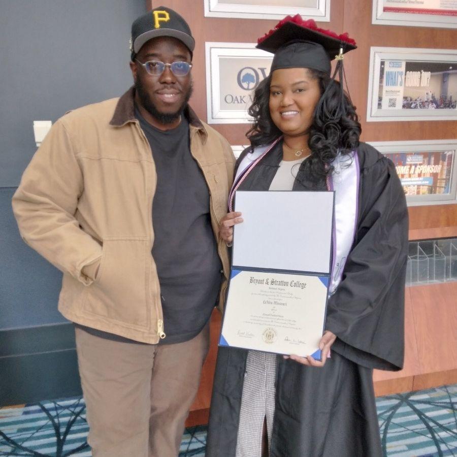 Le'Aira's graduating from College w/ her PN diploma