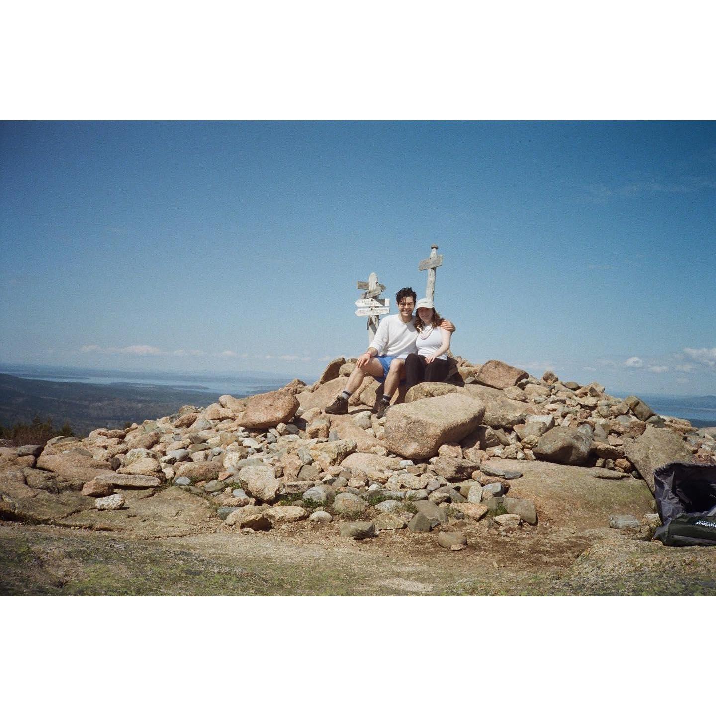 On a hike in Acadia National Park!
