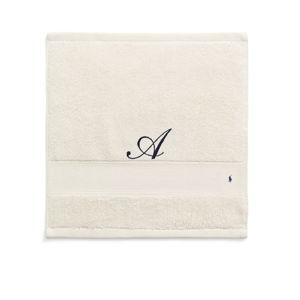 Polo Wash Cloth - White Sands - Newport Navy Polo Logo