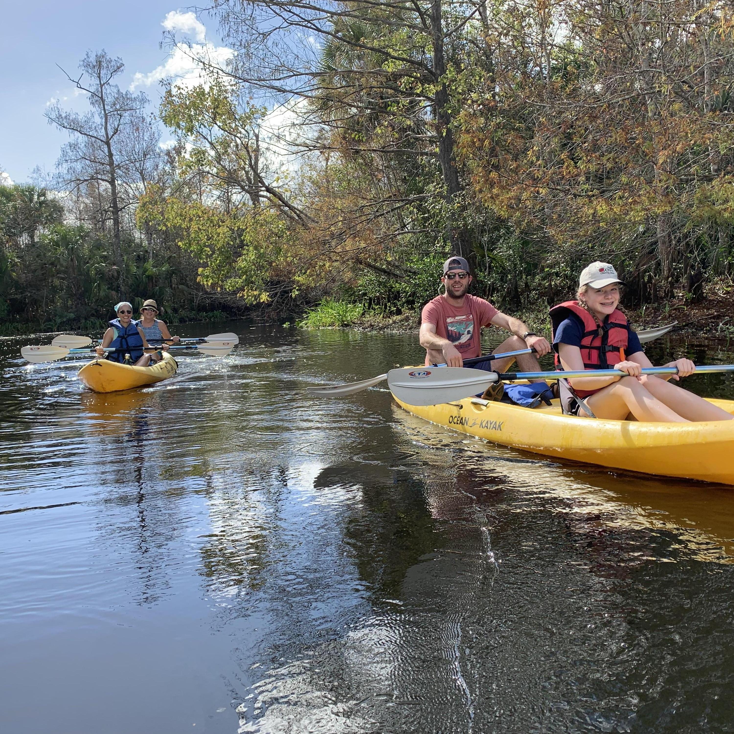 Kayaking adventures with family!