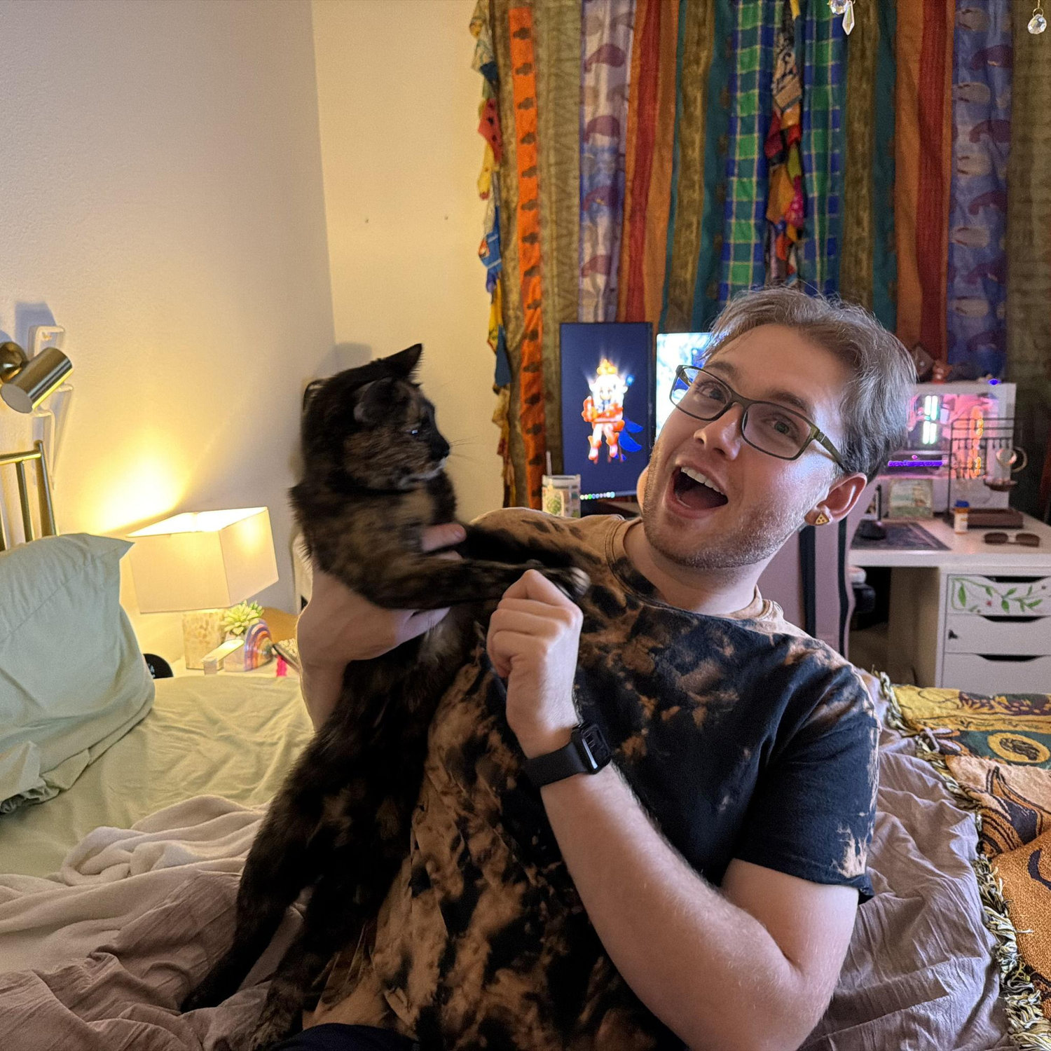 Bennigan and Emma's cat, Mabel.