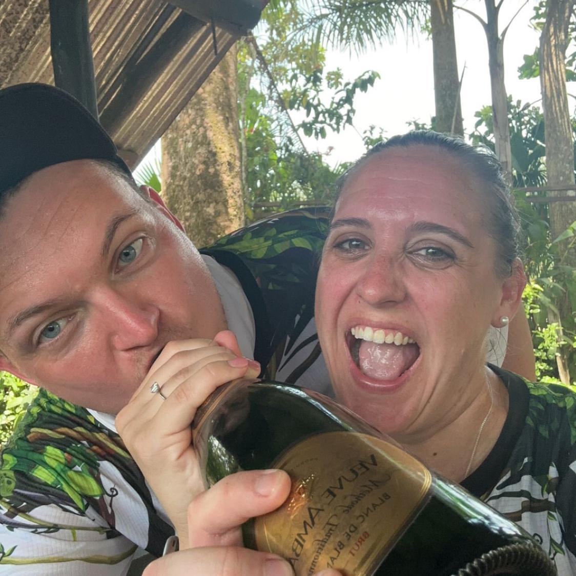 Celebrating our engagement! 

La Fortuna, Costa Rica
