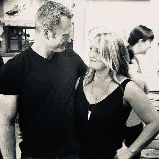 Only a few months after we started dating!  This was my art show at Paxton Gate in Portland.  Such a magic night and I love the photo and how we are looking at each other!