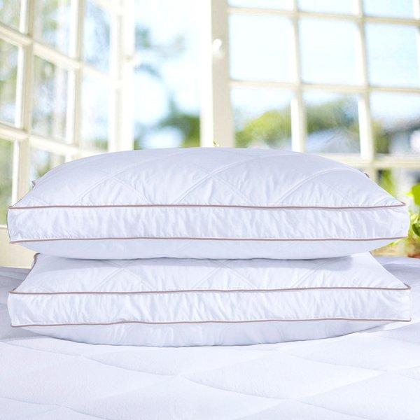 Goose Medium Down and Feathers Bed Pillow